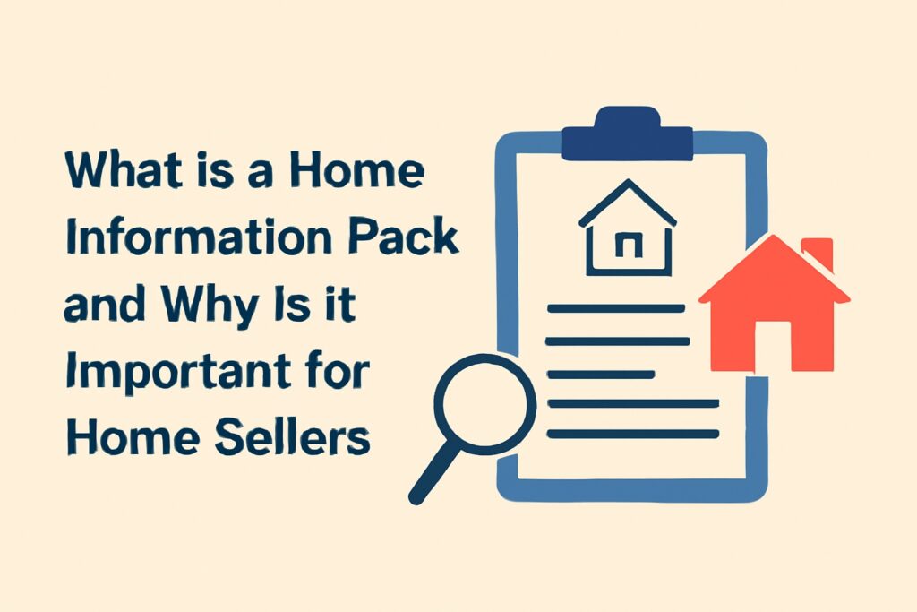 Homeowner reviewing a Home Information Pack with an estate agent