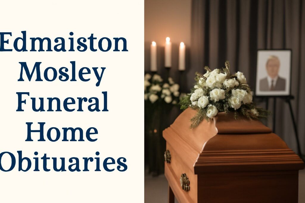 A comforting image of a funeral service at Edmaiston Mosley Funeral Home, depicting a peaceful and respectful farewell ceremony.