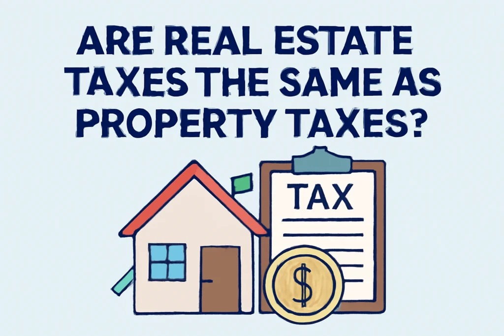 are real estate taxes the same as property taxes