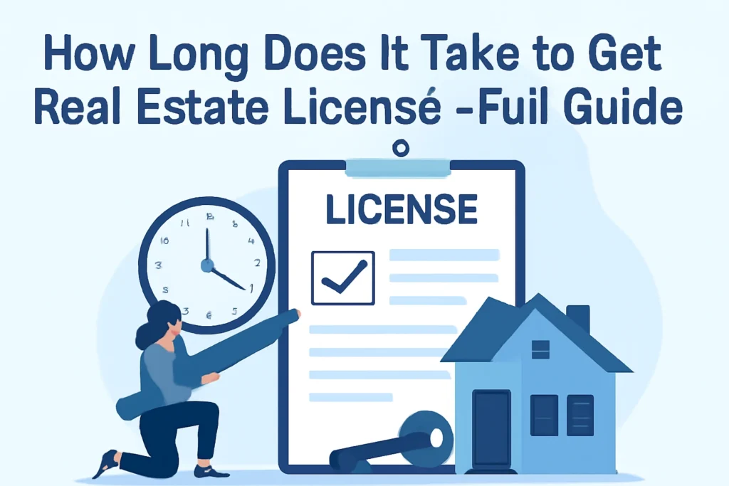 how long does it take to get real estate license