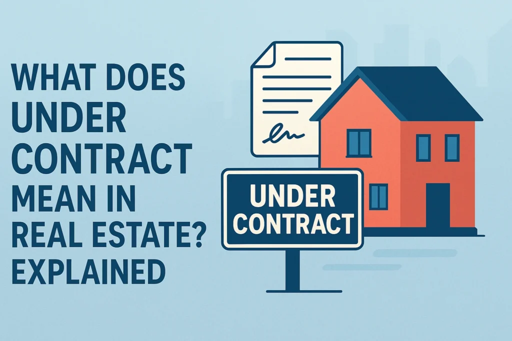 what does under contract mean in real estate